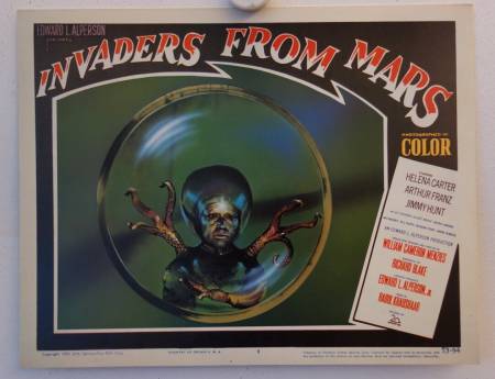 Invaders from Mars original reproduction lobby card