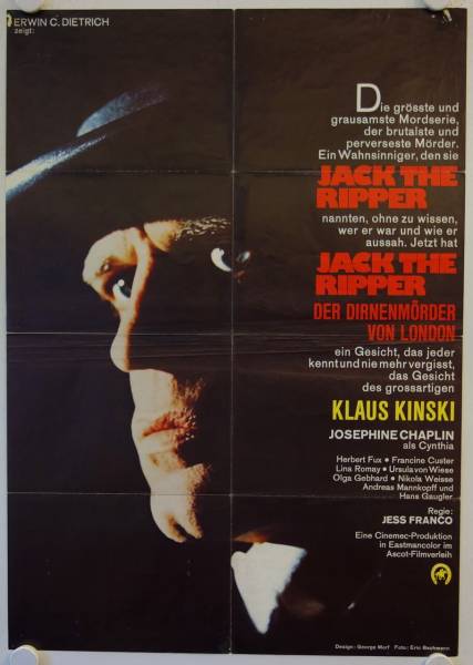 Jack the Ripper originales deutsches Filmplakat