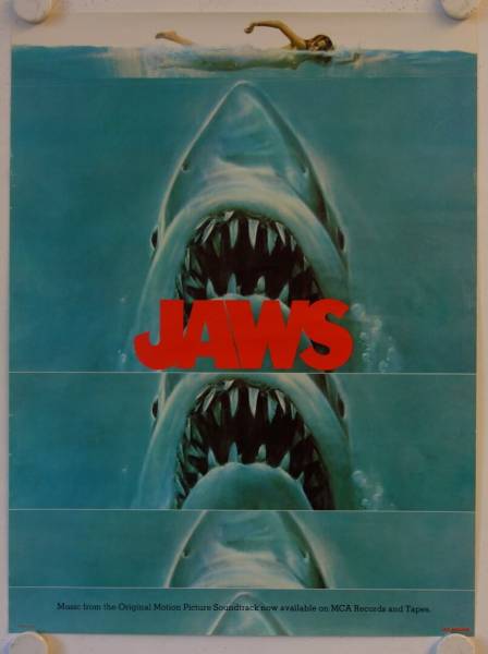 Jaws original release US Soundtrack poster