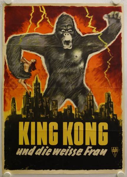 King Kong und die weisse Frau originales deutsches Filmplakat der ersten WA