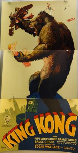 King Kong S2 Recreation Filmplakat Kunstdruck