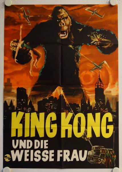 King Kong und die weisse Frau originales deutsches Filmplakat (R60s)