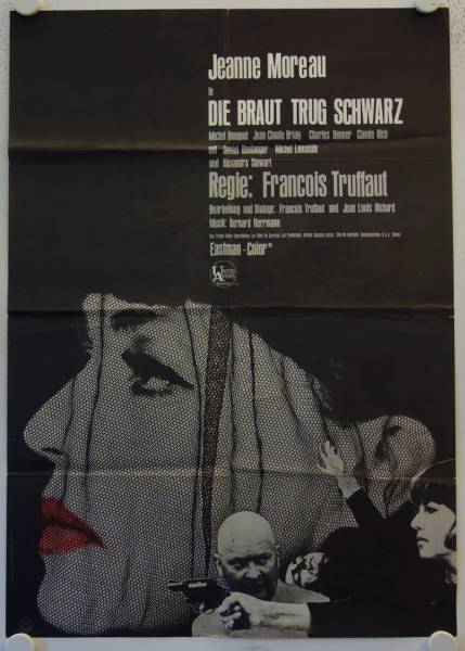 Die Braut trug schwarz originales deutsches Filmplakat