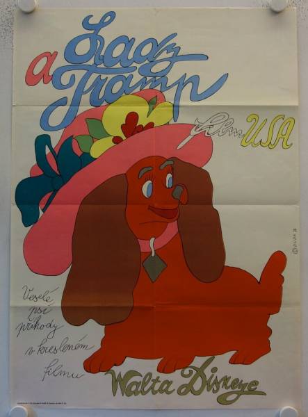 Lady and the Tramp original release czech movie poster