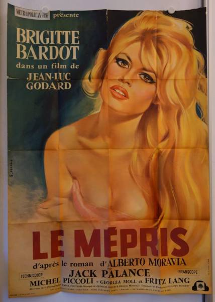 Le Mepris - Contempt original release large french movie poster