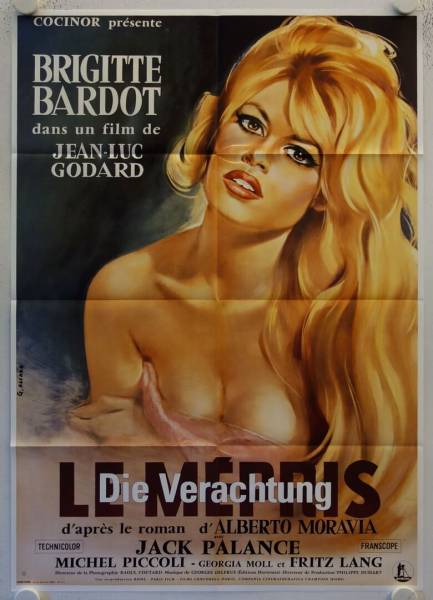 Die Verachtung originales deutsches Filmplakat