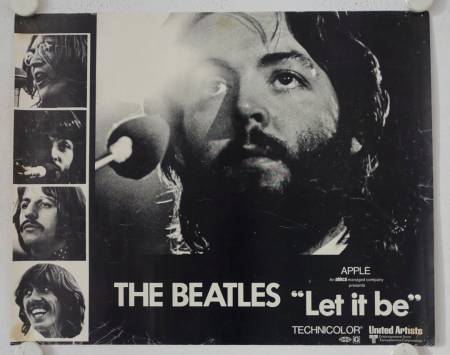 Let it be original release US College movie poster