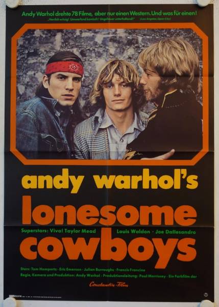 Andy Warhol's Lonesome Cowboys originales deutsches Filmplakat