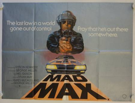 Mad Max original release british quad movie poster