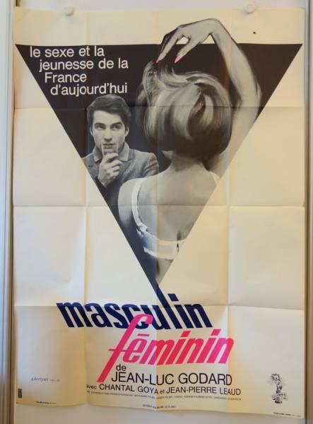 Masculin Feminin original release large french movie poster