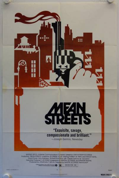 Mean Streets original release US Onesheet movie poster