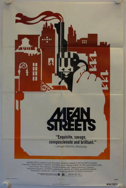 Mean Streets original release US Onesheet movie poster