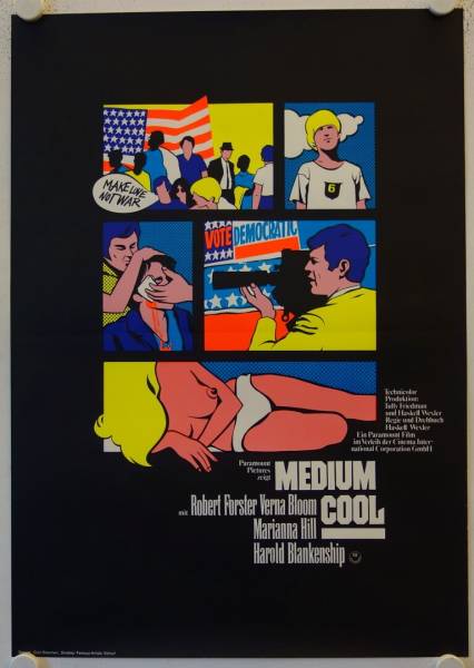 Medium Cool original release german movie poster