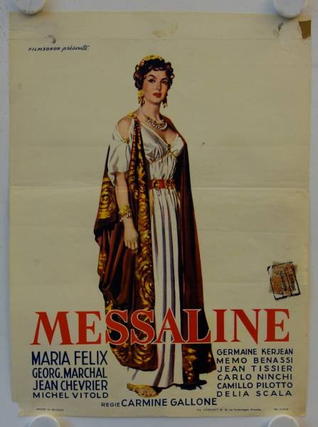 Die grausame Schöne - Messalina originales Filmplakat aus Belgien