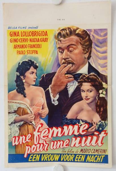 Moglie per una notte - Wife for a Night original release belgian movie poster