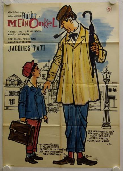 Mon Oncle - My Uncle original release east-german movie poster