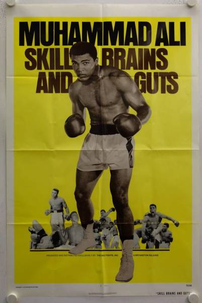 Muhammad Ali: Skill, Brains and Guts original US Onesheet movie poster