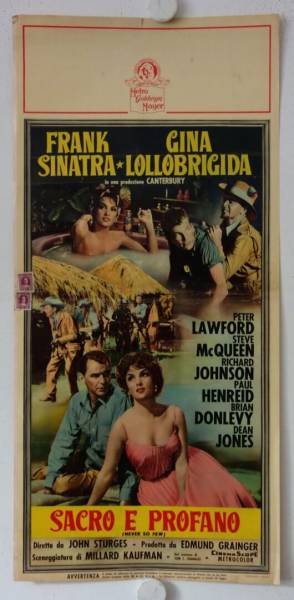 Never so few original release italian locandina movie poster