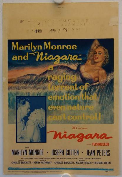 Niagara original release US Window Card movie poster