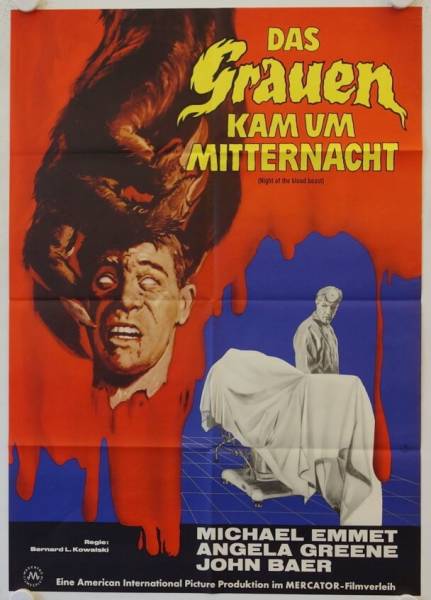 Night of the Blood Beast original release german movie poster