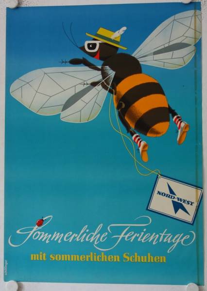 Nordwest Shoes - Summer Holidays original release german advertising poster