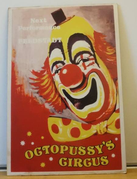 Octopussy original screen used prop sign