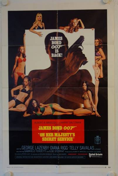 On Her Majesty's Secret Service original release US Onesheet movie poster