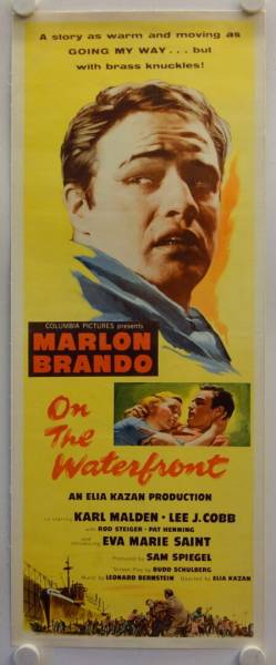 On the Waterfront original release US Insert movie poster