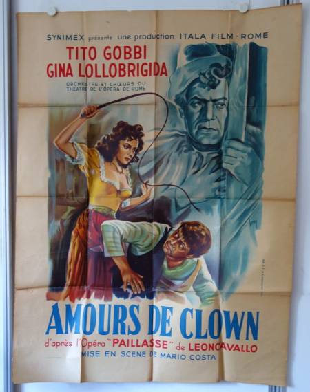 Pagliacci - Love of a Clown original release large french movie poster