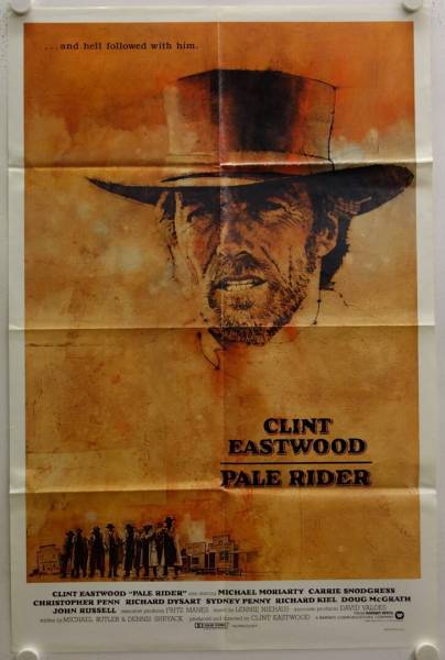 Pale Rider original release US Onesheet movie poster