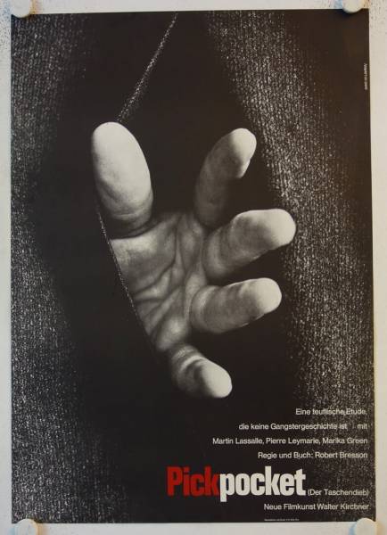 Pickpocket original release german movie poster