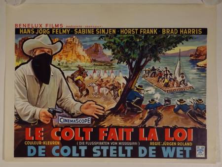 Pirates of the Mississippi original release belgian movie poster