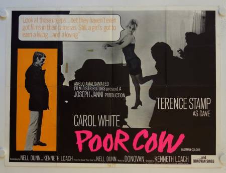 Poor Cow original release british quad movie poster