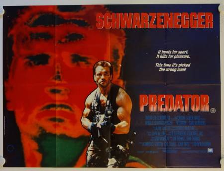 Predator original release british quad movie poster