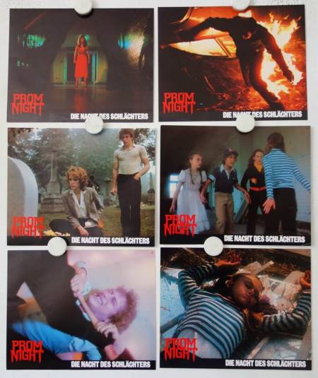 Prom Night original release german lobby card lot