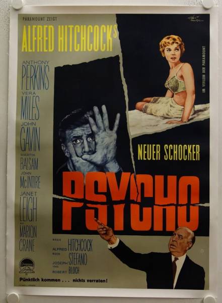 Psycho original release german movie poster