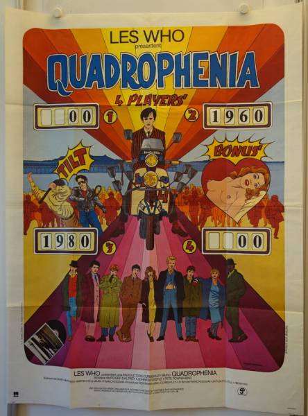 Quadrophenia original release large french movie poster