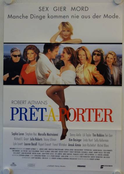 Pret-a-Porter originales deutsches Filmplakat