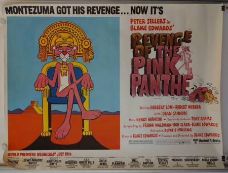 Revenge of the Pink Panther original release US Subway movie poster