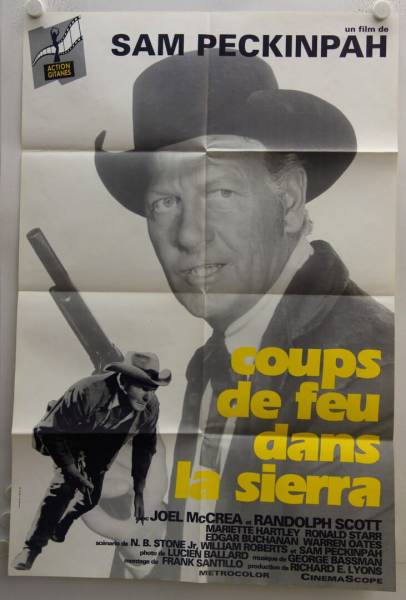 Ride the High Country re-release french movie poster