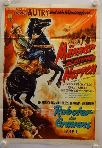 Riders of the Whistling Pines original release german movie poster