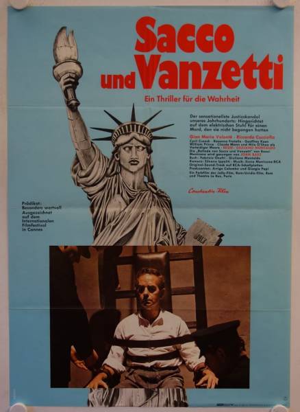 Sacco und Vanzetti originales deutsches Filmplakat