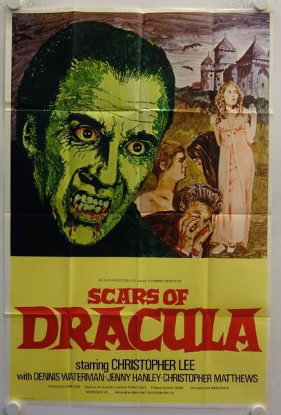 Scars of Dracula original release British Onesheet movie poster