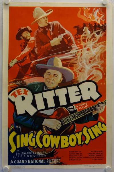 Sing Cowboy Sing originales US Filmplakat