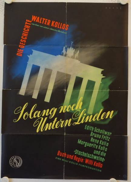 Solang noch untern Linden original release german movie poster
