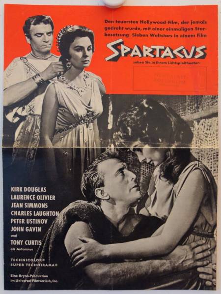 Spartacus original german souvenir program