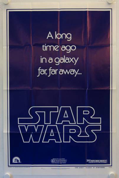 Star Wars original release US Advance Onesheet movie poster