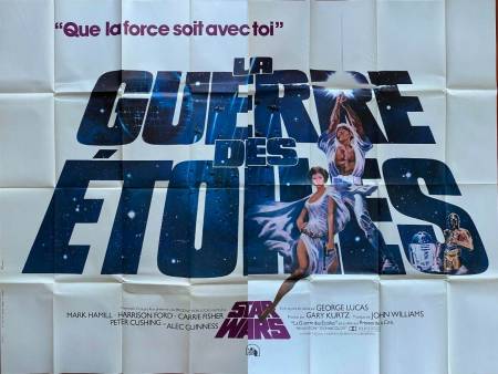 Star Wars original release french 8-Panel movie poster