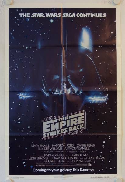 Star Wars - The Empire Strikes Back original release US Onesheet movie poster