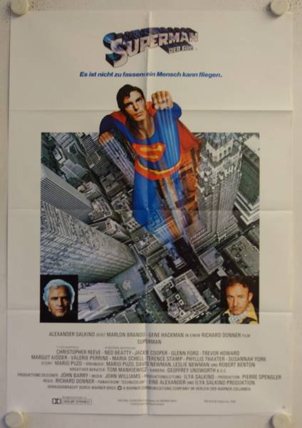 Superman original release german movie poster